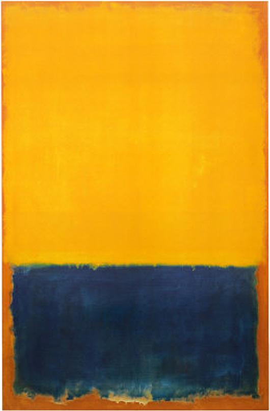 Yellow and Blue2 painting - Mark Rothko Yellow and Blue2 art painting